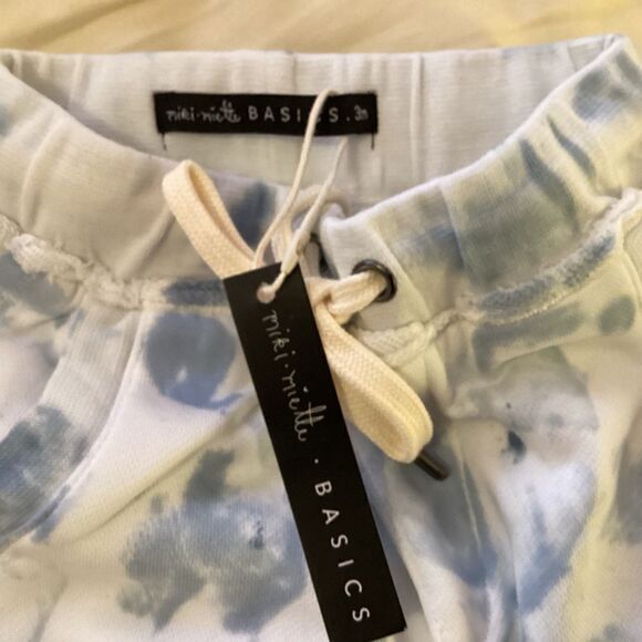 NWT. Miki Miette Brand Blue & White Sweatpants Baby Size 3 Months - Picture 5 of 8